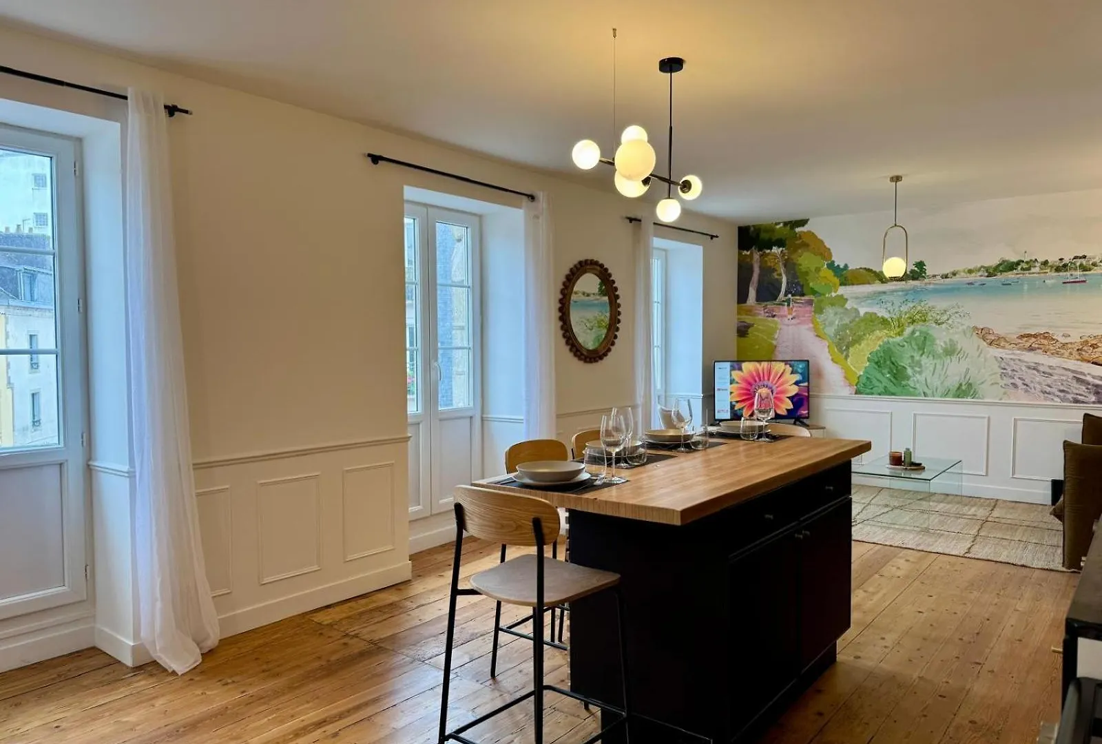 Les Jardins Du Theatre - Elegance, Bois & Design Apartment Quimper